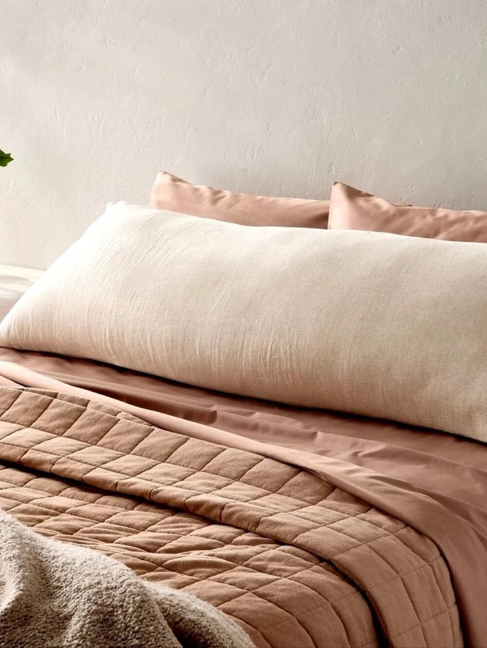 Casaluna - European Flax Linen Body Pillow Cover Natural Undyed - Casaluna™ New